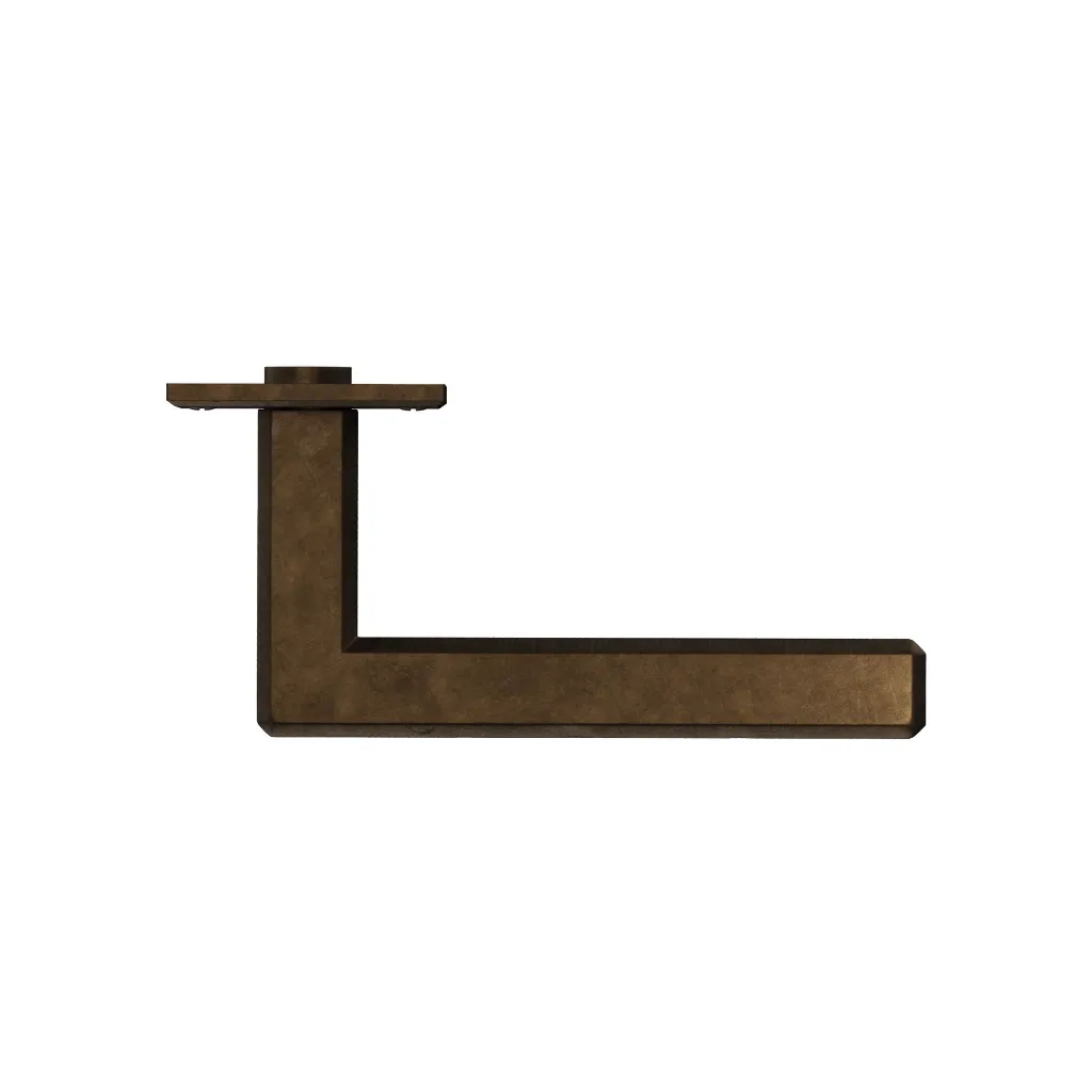 4.008.453 Door Lever handle Rock craft bronze top.webp