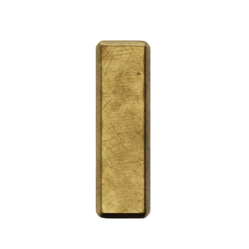 4.007.430 Cabinet T knob Rock craft gold front.webp