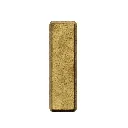 4.007.430 Cabinet T knob Rock craft gold front.webp