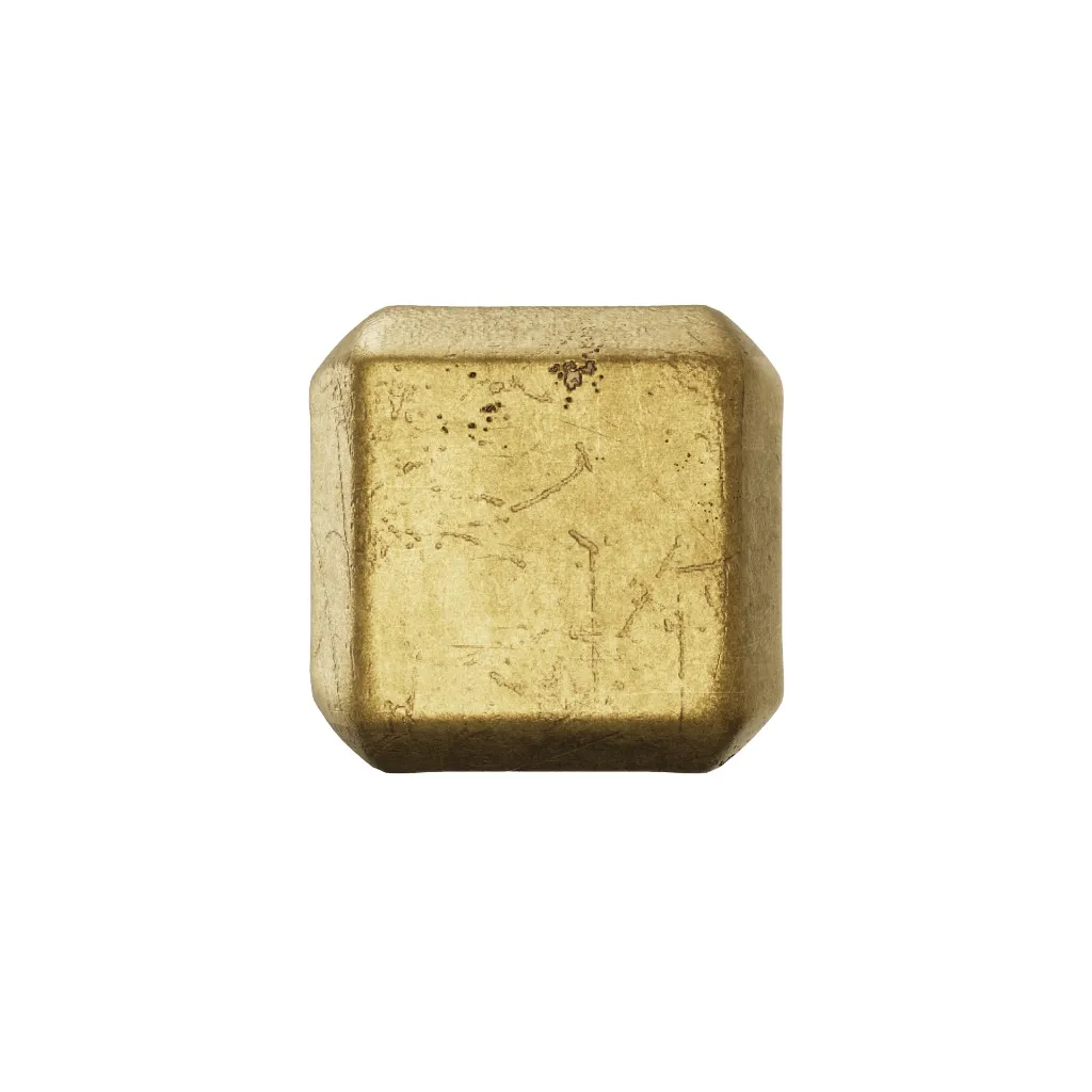4.006.430 Cabinet knob Rock 10 mm craft gold front.webp
