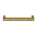4.005.430 Pull handle Rock 18_230 mm piece craft gold front.webp