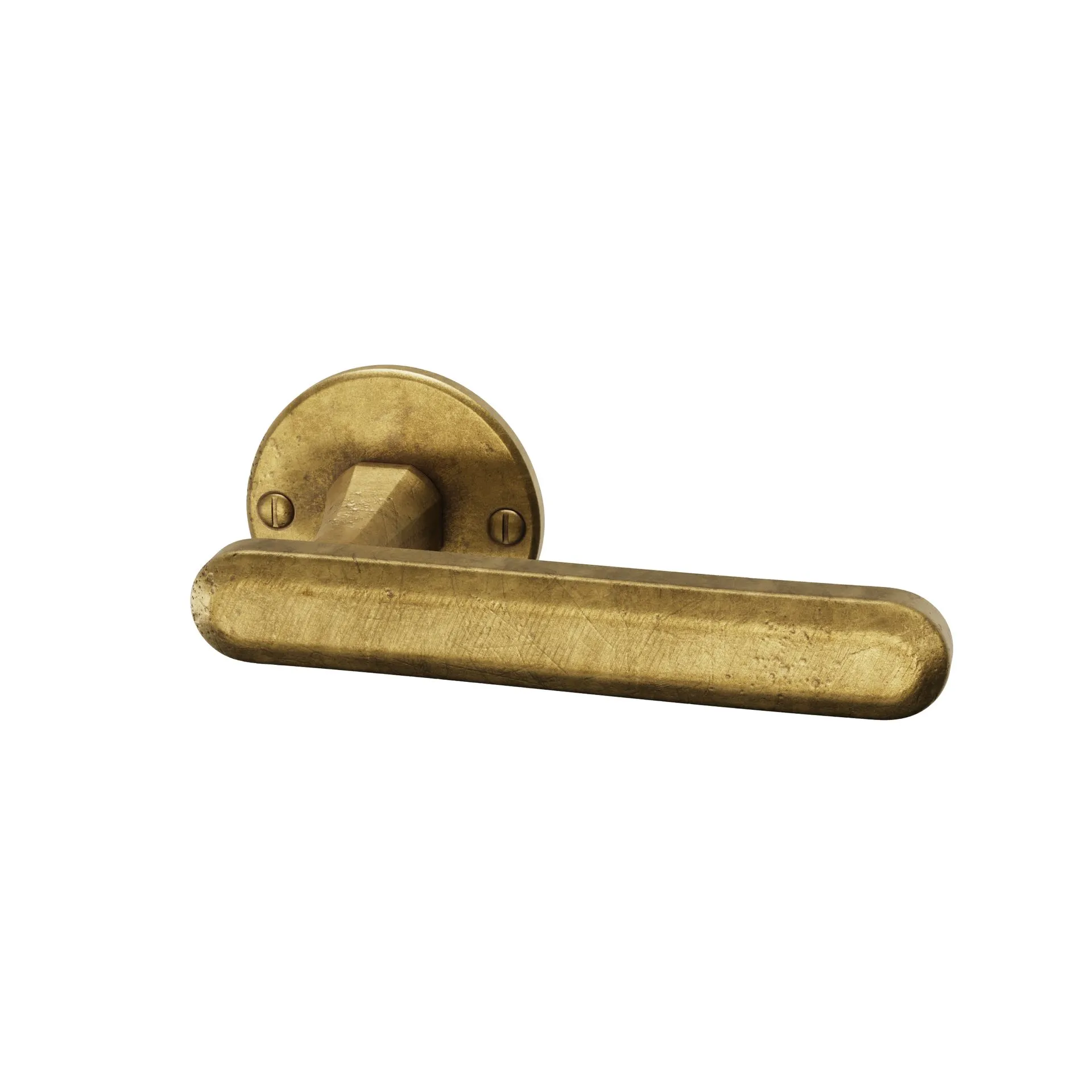 4.035.433 Door Lever handle Terra L+L craft gold 3_4.webp