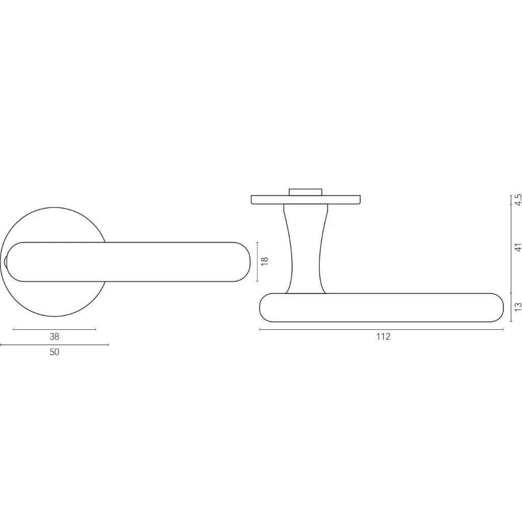 Door Lever handle Terra L+L_TT.webp