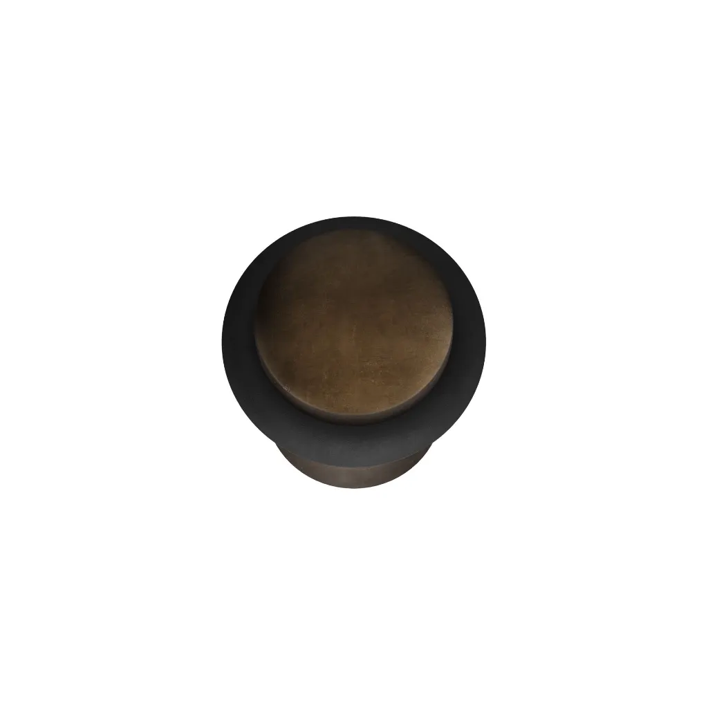 4.025.430 Door stop round 20mm Moon craft bronze Front.webp