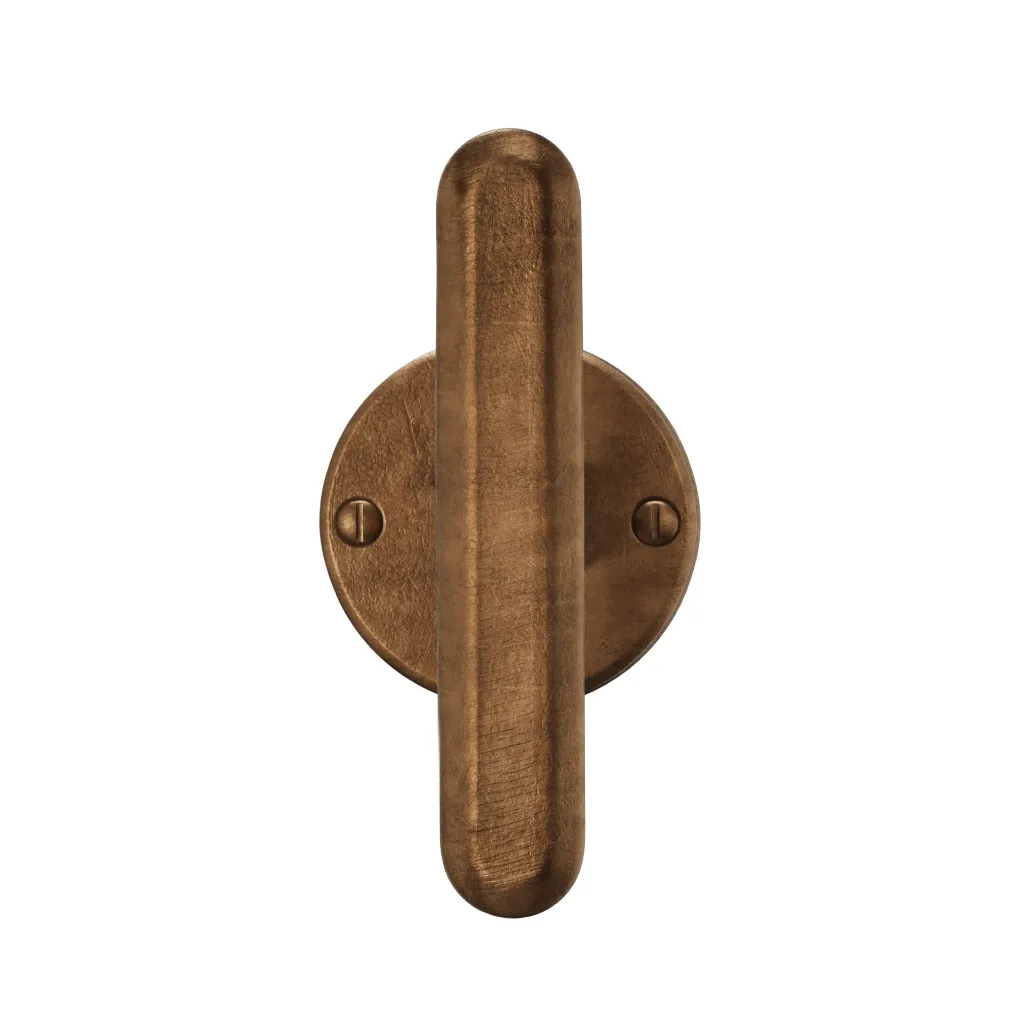 4.033.433 Door Lever handle Terra T+T Craft Cognac Front.webp