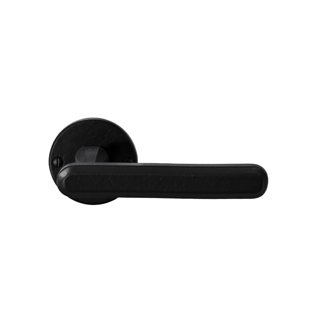 4.035.433 Door Lever handle Terra L+L сraft black Front.webp