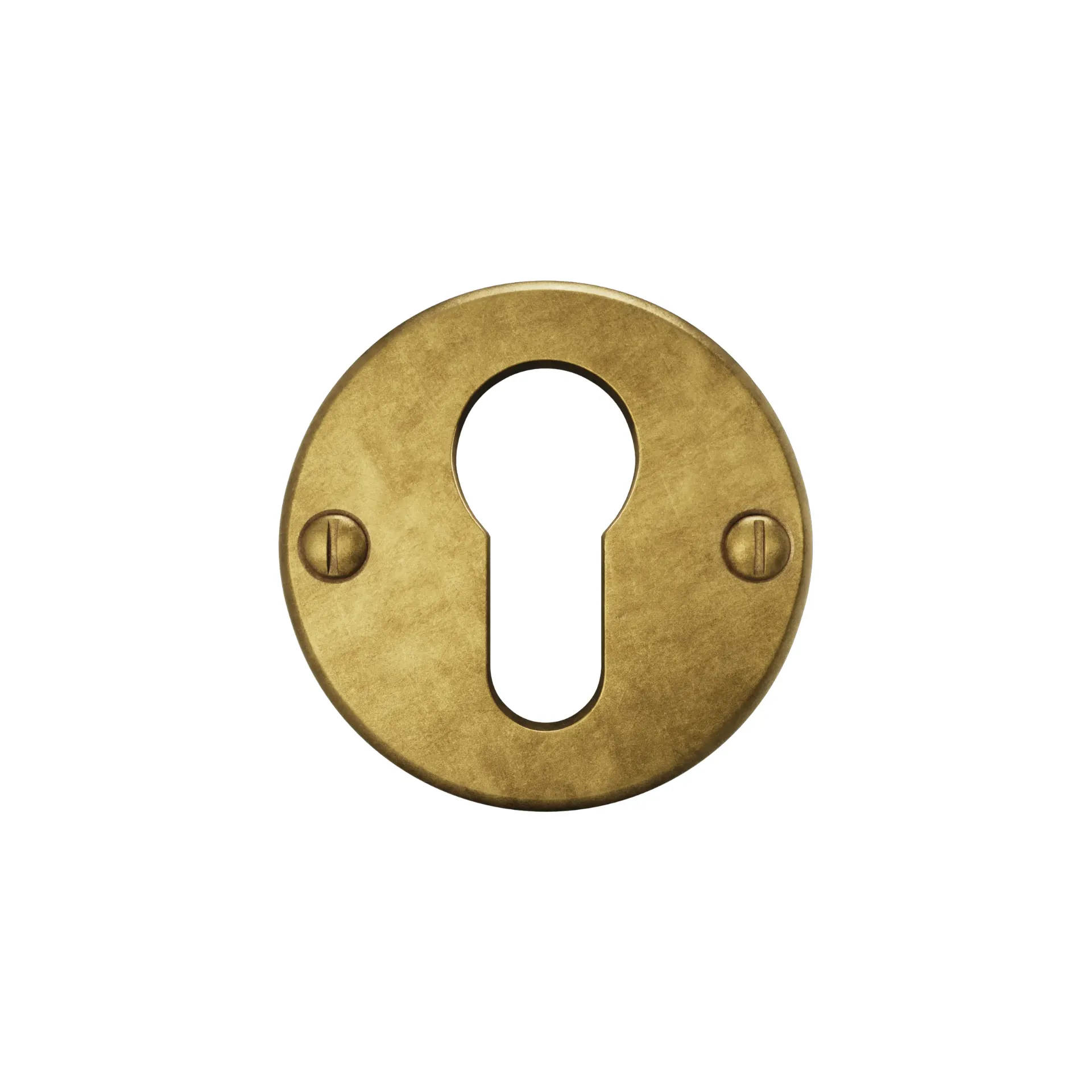 Cylinder escutcheon round 50mm pair