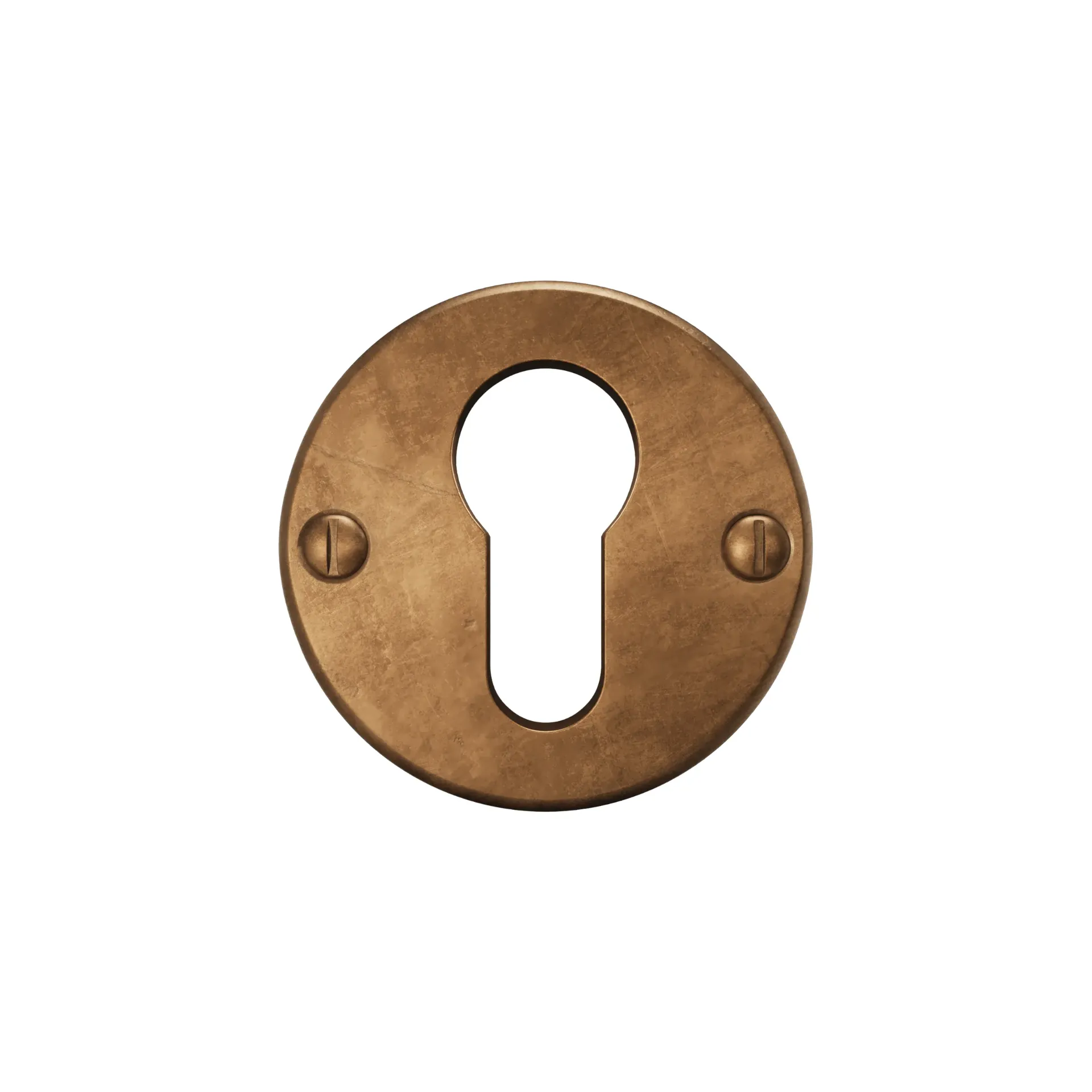 Cylinder escutcheon round 50mm paire