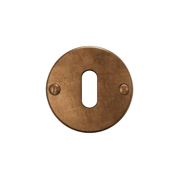 [4024440] Key escutcheon round 50mm paire (Craft Cognac)