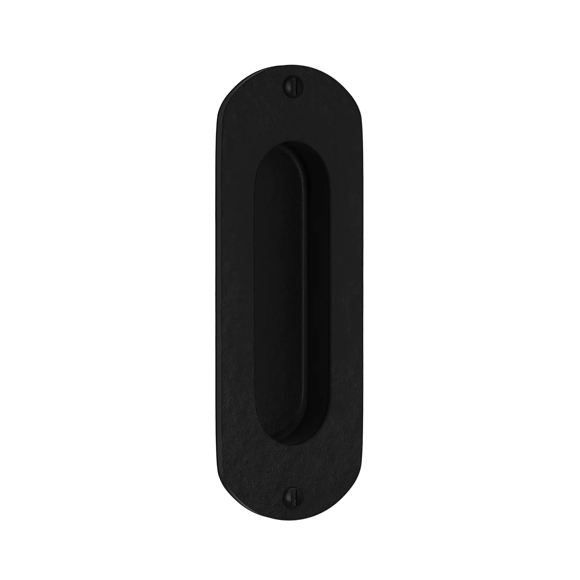 Sliding door handle round