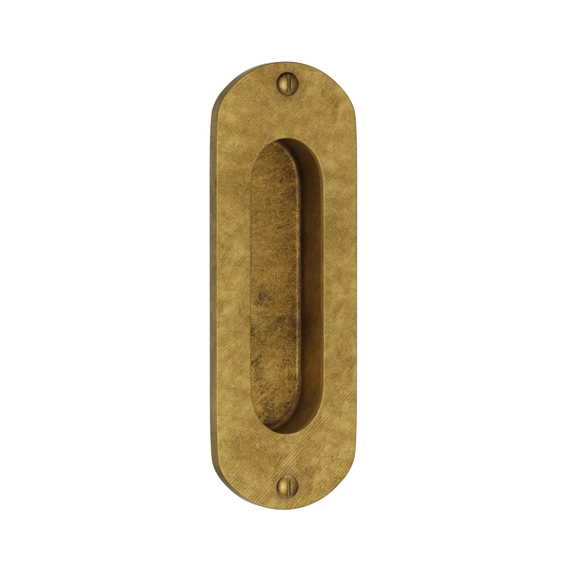 Sliding door handle round