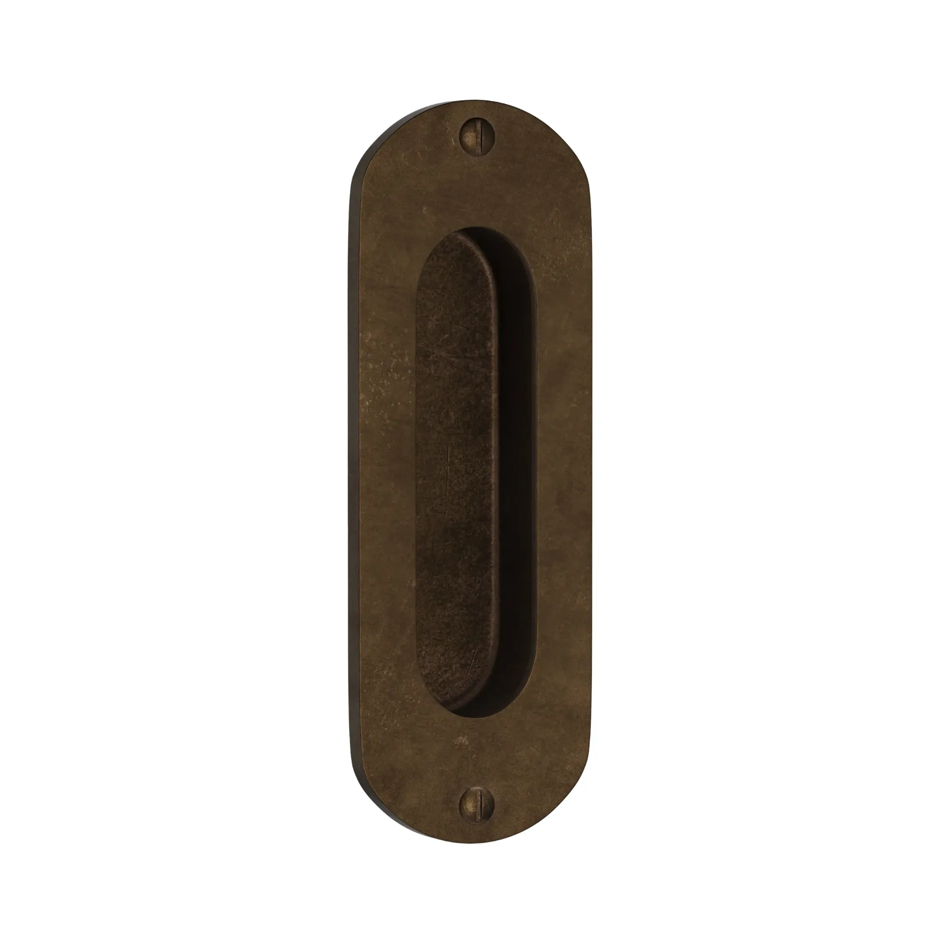 Sliding door handle round