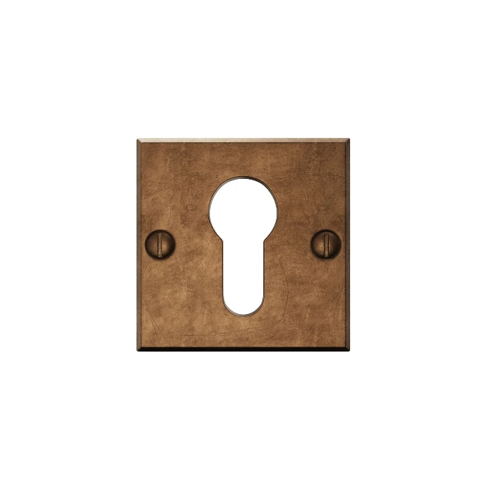 cylinder escutcheon square 50mm paire